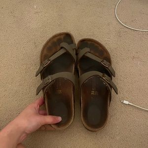 Brown Birkenstocks